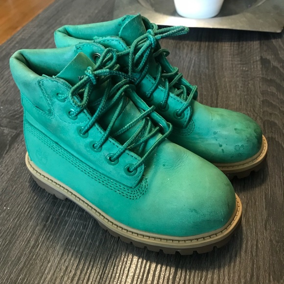 timberland green boots